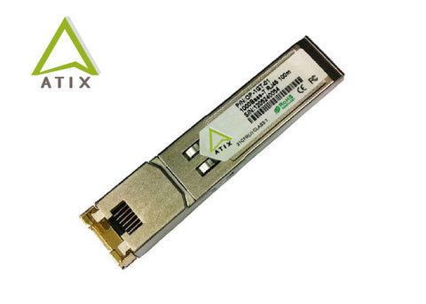 ATIX-SFP-GE-T Data Rate: 10/100/1000M, Wavelength: 100m, DDM.